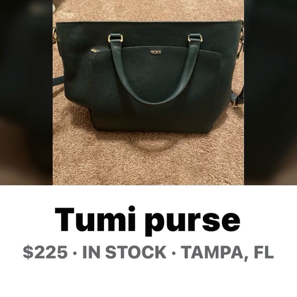 Bags It Is A Dark Green Tumi Purse Poshmark